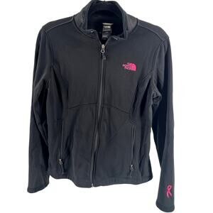 The North Face Women's Black Fleece Breast Cancer Awareness Full Zip Jacket